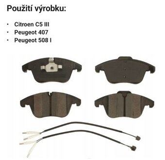 Brzdové destičky Peugeot