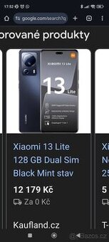 Vyměním Xiaomi 13lite 128gb 5g dual SIM