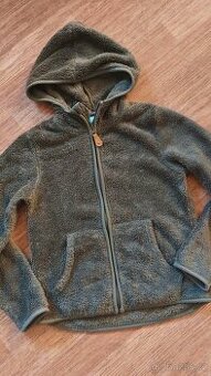 Krásná zelená chlupatka mikina vel. 134