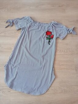 HEZKÉ LETNÍ ŠATIČKY S VÝŠIVKOU - vel.M