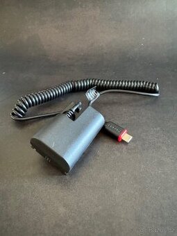 Dummy baterie Canon LP-E6 s USB-C