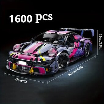 Stavebnice: Porsche Cyberpunk dílku 1600