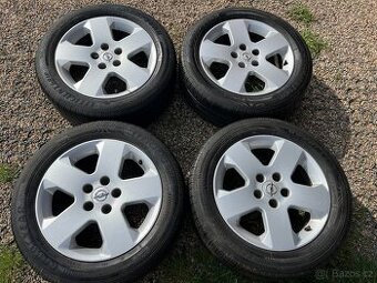 4x alu disky 5x110 R16, letní pneu 70%
