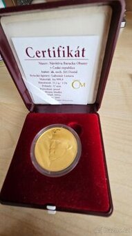 Medaile Barack Obama 1 OZ 1xAu 1xAg