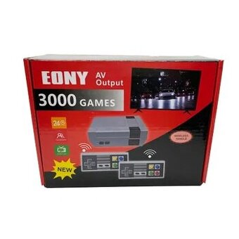 3000 GAMES CLASSIC FC KONZOLE PRO DVA HRÁČE BEZDRÁTOVÉ OVLA