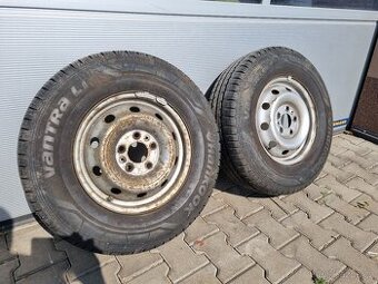 Pneu 225/70 R15C Hankook + disk 5x130,ET68 - 2ks