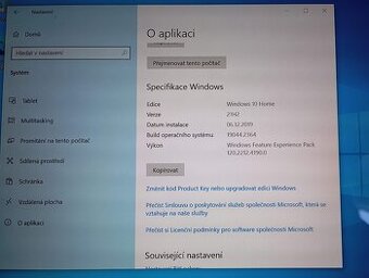 Tablet Lenovo Idea, včetně pouzdra s klávesnicí-Windows