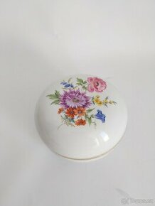 Velká starožitná porcelánová dóza Míšeň - Meissen