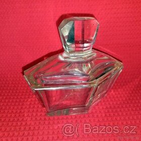 Dóza Art Deco z čirého skla