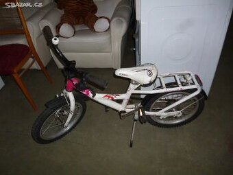 dětské kolo bílé,vel.kol 16 za 1000kč