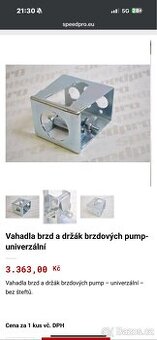 Prodám závodní vahadlo na brzdy