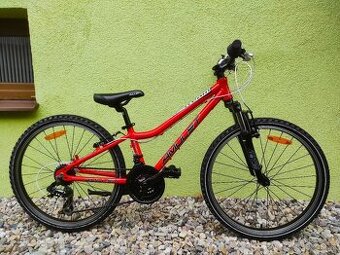 Značkové dětské kolo AMULET 24" (červená)