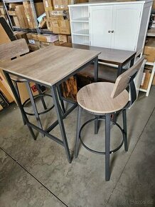 Nový barový set - stůl + 2x židle Vasagle - 1