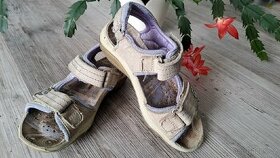 Kožené dívčí sandále Baťa/Weinbrenner
