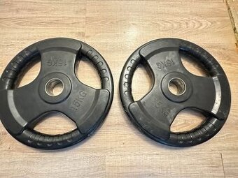 2x 15 kg pogumovane top stav