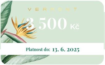 🎁 Prodám dárkový poukaz do obchodní sítě Vermont – 3 500 Kč