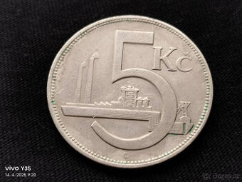 5 Kč 1926 RR Československo