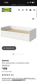 Rozkladacia posteľ Brimnes Ikea
