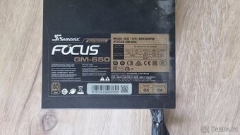 Seasonic Focus GM-650 – 650 W, 80 PLUS Gold, semi-modulární