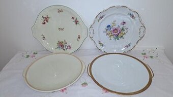 STARÉ SERVÍROVACÍ TALÍŘE různé značky porcelánu