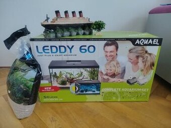 NOVÉ akvárium Leddy 54 l v veškerým příslušenstvím