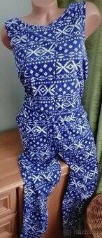 Modrobílý overal vel. S