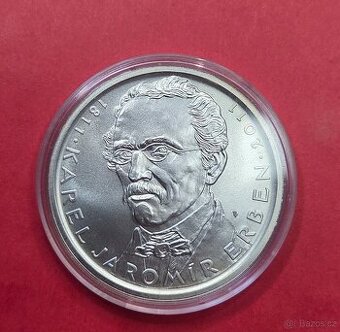 Stříbrná mince 500 Kč 200. výročí narození Karla Jaromíra Er