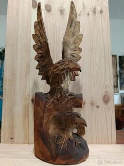 Orel dřevořezba-45cm