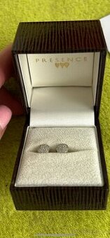 Prodám zlaté náušnice s diamanty