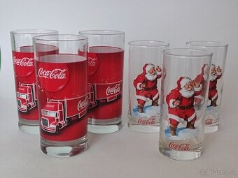 Vánoční sklenice Coca Cola s kamionem, 120.-/ks, pošta 75.-