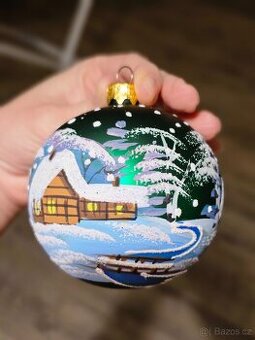 Vánoční ozdoby, ručně malované
