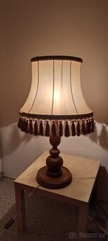 stará stolní lampa, výška 90 cm