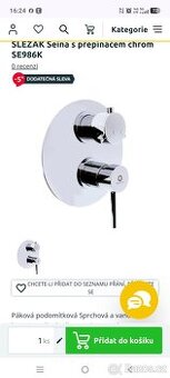 Baterie sprchová RAV SEINA