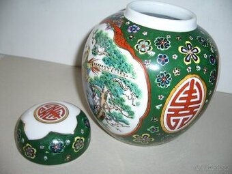 Čínská váza - flip top nádoba