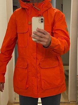 Super Dry bunda, 3/4 parka, oranžová “S” spíše “M”