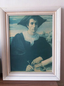 Prodám obrazy, malovaný obrázek, rytina na plechu