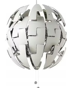 IKEA PS 2014 Závěsná lampa, bílá/stříbrná, 35 cm