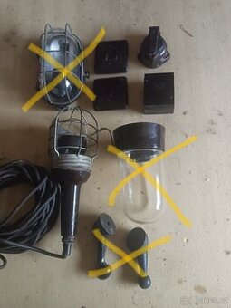 Bakelitové elektro součástky