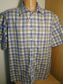 Pánská kostkovaná košile Walbusch/L/2x64cm
