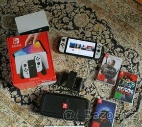 Nintendo Switch Oled + hry (Záruka)