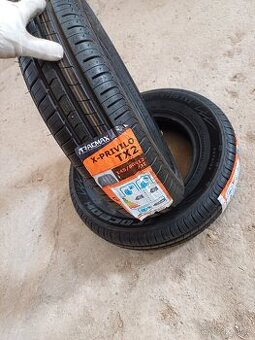 2 letní nepoužité pneumatiky 145/80R12 - 1