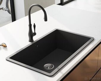 Granitový dřez - LAVELLO Decoro 0.0XT černý