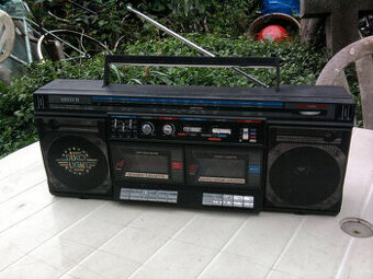Starý ázijský RADIO-DVOJKAZEŤÁK do ruky s Disco-Light