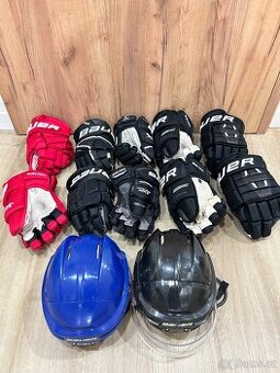 ✅ BAUER - HOKEJOVÉ HELMY = M - L + RUKAVICE č. 13 - 14 - 15✅