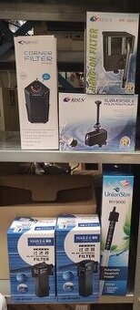 Filtrace, Topidla a čerpadla pro akvaristiku