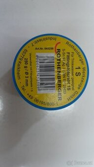 Prodam 10.ks Rothenberger pájecí cín cívka 250g. 3mm