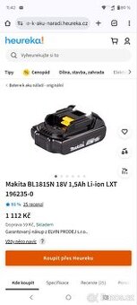 Aku baterie Makita