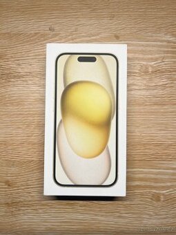 iPhone 15 128 gb Yellow nový se zárukou PRODÁNO