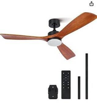 🌀 Luxusní stropní ventilátor VONLUCE se světlem a dál. ovl.