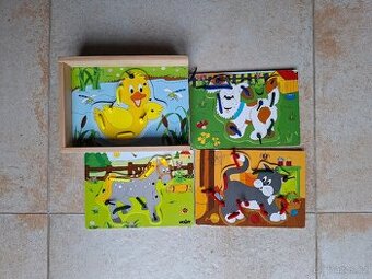 Dřevěná prošívací zvířátka Woody